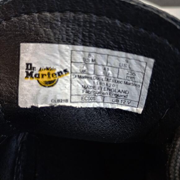 Dr. Martens 8053 Quad Platform Oxfords • Unisex Leather Chunky 5-Eye Shoes Black - Picture 5 of 10